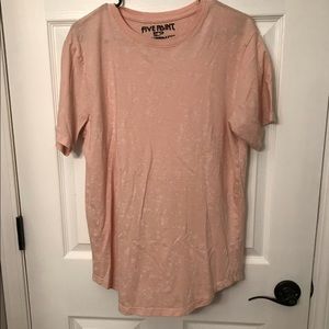 Paint Splatter Round Hem T-Shirt